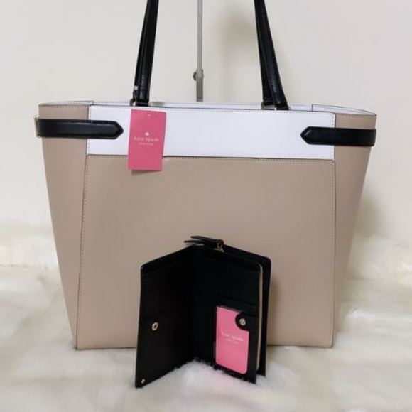 ⚜KateSpade Staci ColorblockLaptop Tote and… - Picture 7 of 11